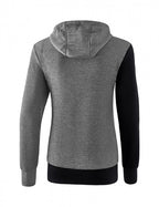 sweatshirt 5-C dames polyester zwart/grijs maat 48