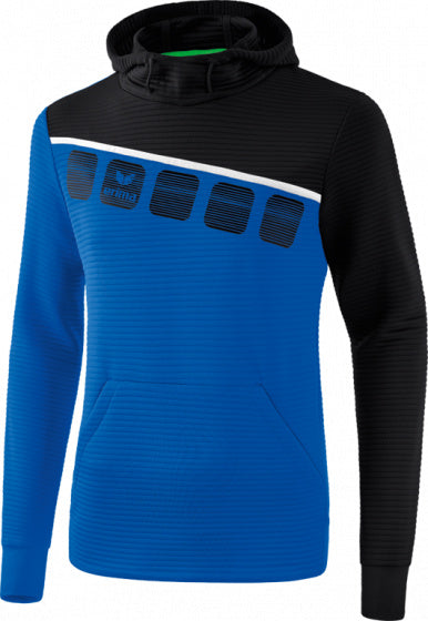 sweatshirt 5-C heren polyester blauw/zwart/wit maat 3XL