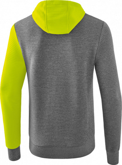 sweatshirt 5-C heren polyester grijs/lime maat XL