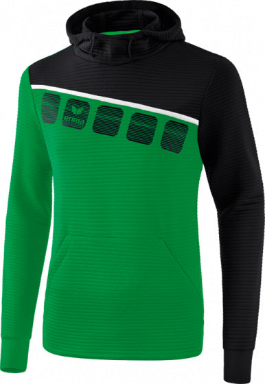 sweatshirt 5-C heren polyester groen/zwart/wit maat 3XL