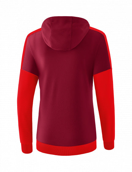 sweatshirt Squad dames polyester rood/bordeaux maat 34