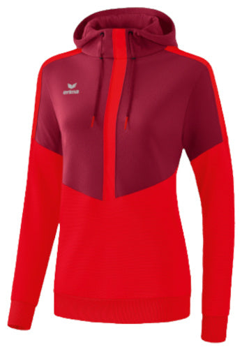 sweatshirt Squad dames polyester rood/bordeaux maat 34