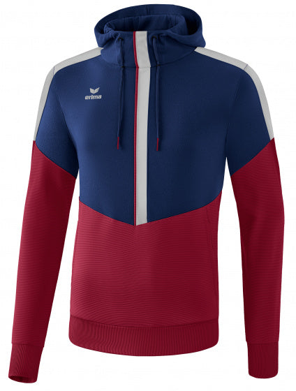 sweatshirt Squad jongens polyester bordeaux/donkerblauw mt 128