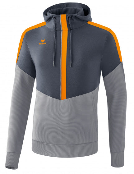 sweatshirt Squad heren polyester grijs/oranje maat XXL