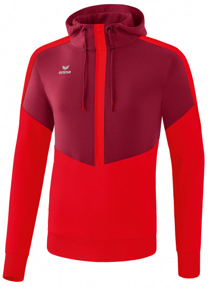 sweatshirt Squad jongens polyester rood/bordeaux mt 152