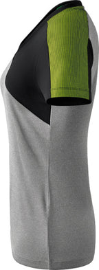 T-shirt Premium One 2.0 dames polyester grijs/zwart maat 48