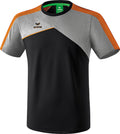 T-shirt Premium One 2.0 junior polyester zwart/grijs maat 128