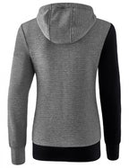 trainingsjack 5-C dames polyester grijs/zwart maat 48