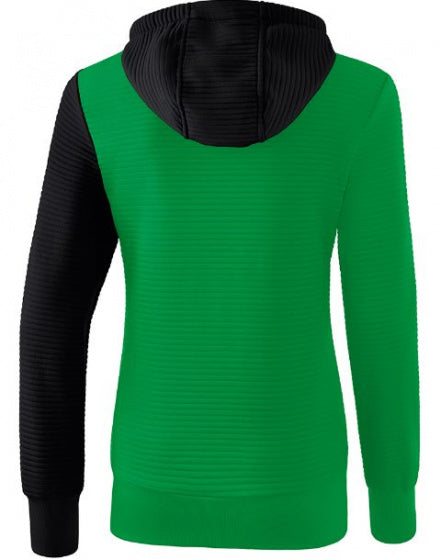 trainingsjack 5-C dames polyester groen/zwart maat 44