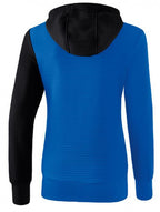 trainingsjack 5-C dames polyester blauw/zwart maat 48