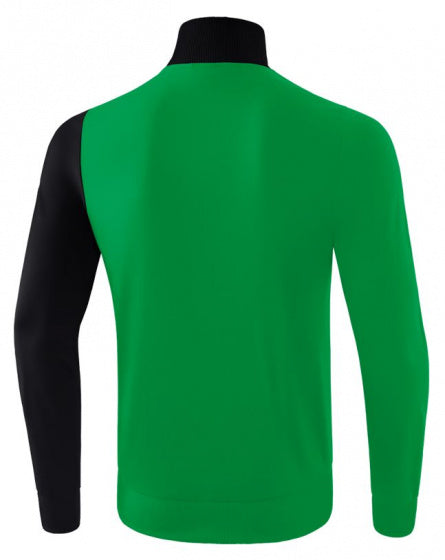 trainingsjack 5-C junior polyester groen/zwart maat 140