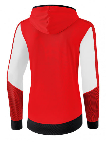 trainingsjack dames polyester rood/wit/zwart maat 44
