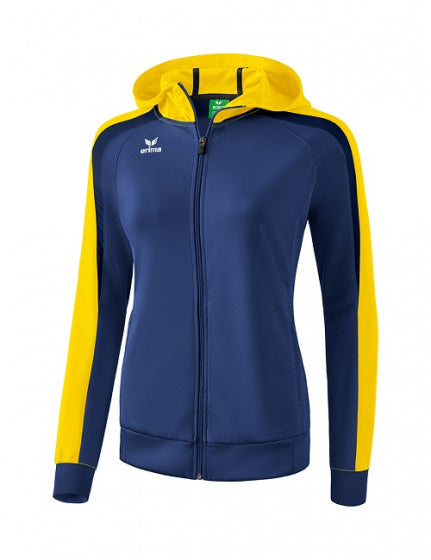 trainingsjack League 2.0 dames polyester blauw/geel mt 34