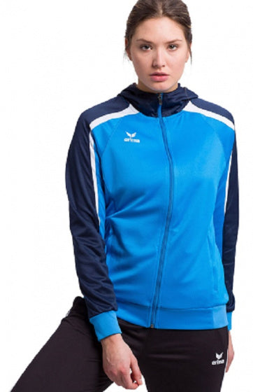 trainingsjack League 2.0 dames polyester blauw/wit mt 44