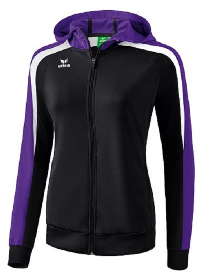 trainingsjack League 2.0 dames polyester zwart/paars mt 38