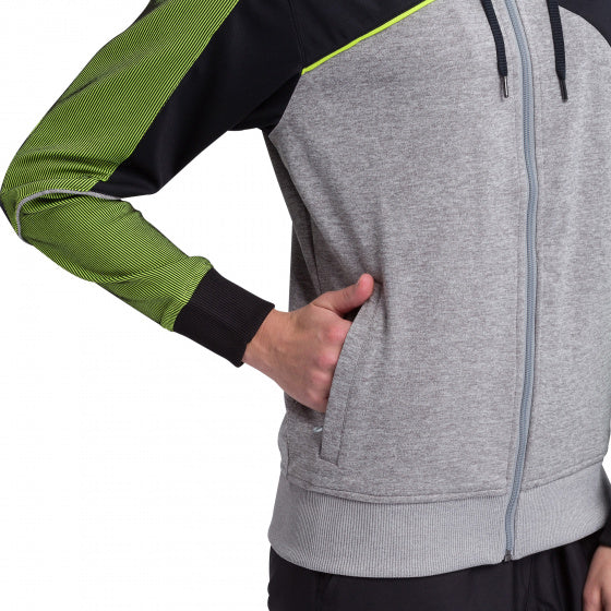 trainingsjack Premium One 2.0 dames groen/grijs maat 46