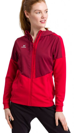 Erima Trainingsjack Squad dames polyester rood maat 40
