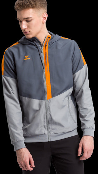 trainingsjack Squad heren polyester grijs mt XXL