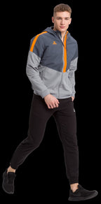 trainingsjack Squad heren polyester grijs mt XXL