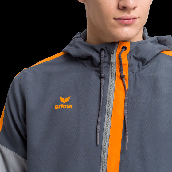 trainingsjack Squad heren polyester grijs mt XXL