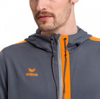 trainingsjack Squad heren polyester oranje/grijs maat 3XL