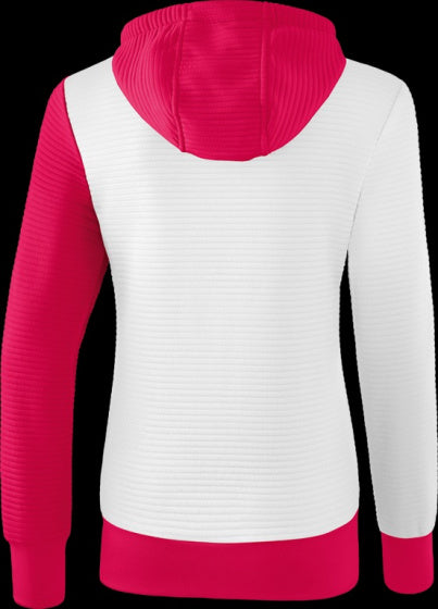 trainingsjack 5-C junior polyester rood/wit 152