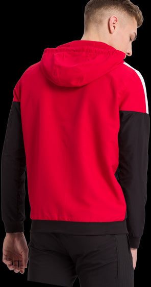 trainingsjack Squad heren polyester rood/zwart maat XXL