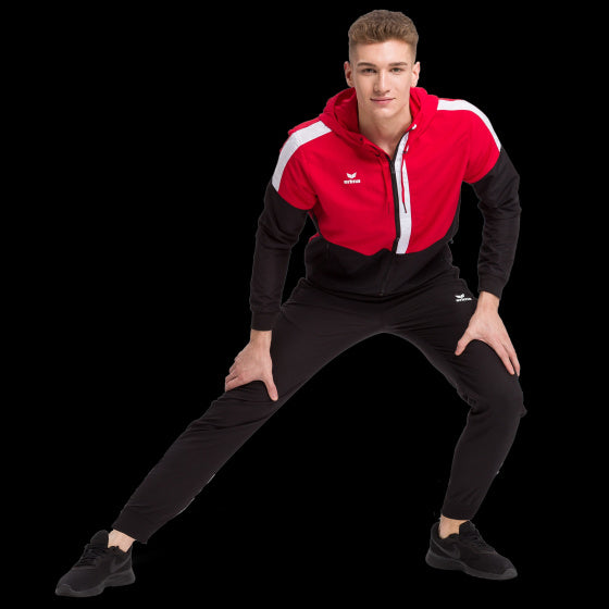 trainingsjack Squad heren polyester rood/zwart maat XXL