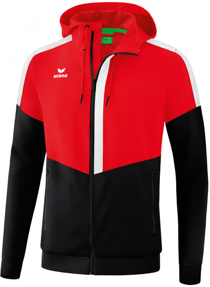 trainingsjack Squad heren polyester rood/zwart maat XXL