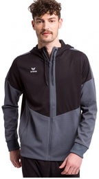 trainingsjack Squad heren polyester grijs/zwart maat 3XL