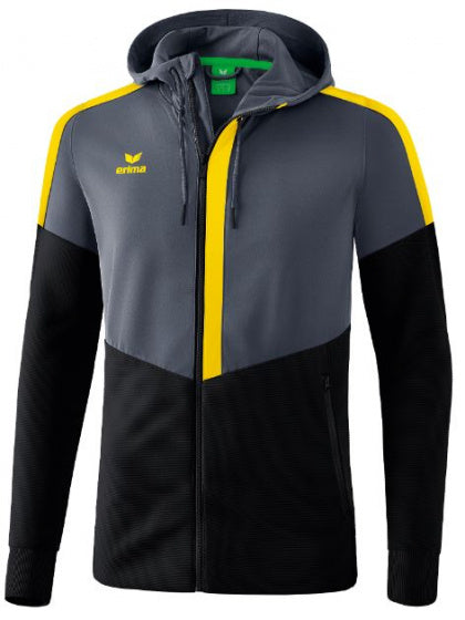 trainingsjack Squad heren polyester geel/zwart maat S