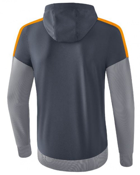 trainingsjack Squad heren polyester oranje/grijs maat M