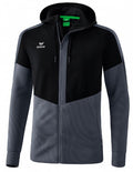 trainingsjack Squad heren polyester grijs/zwart mt XL