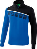 trainingstop 5-C polyester blauw/zwart maat L