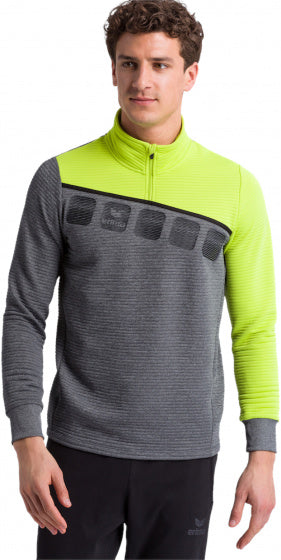 trainingstop 5-C polyester grijs/lime maat 3XL