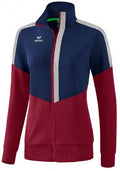trainingsjack Squad dames polyester rood/blauw maat 36