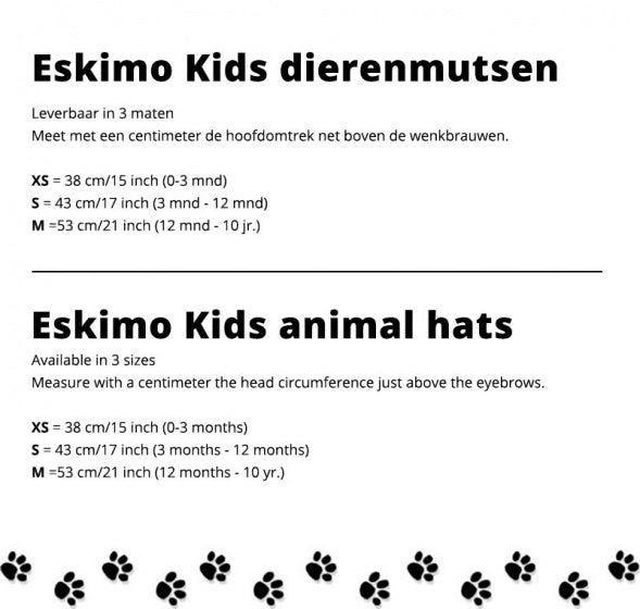 baby-/peutermuts Sneeuwpanter junior crème maat M