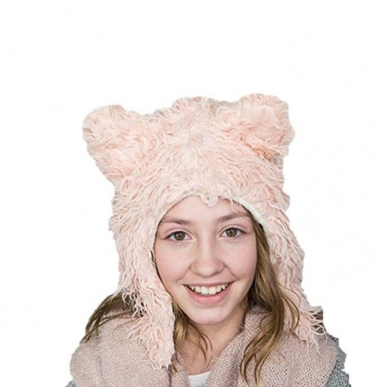 Eskimo kids Baby-/peutermuts Kat meisjes roze maat S
