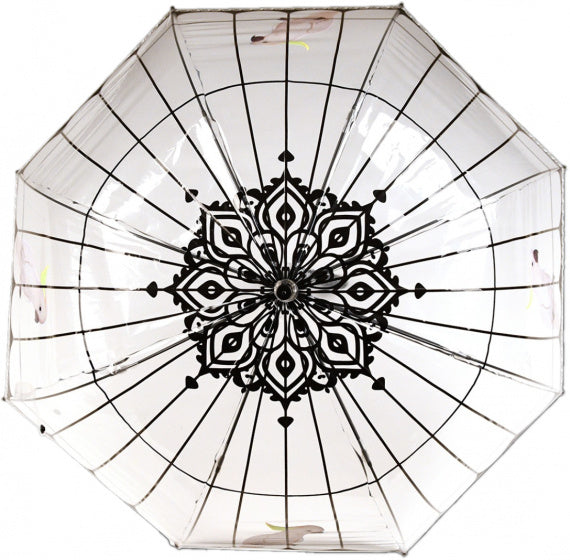 Esschert design paraplu vogelkooi 81 cm transparant zwart
