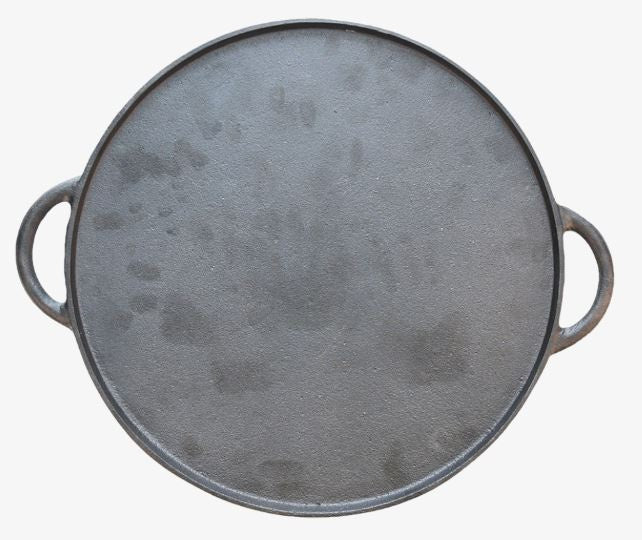 pizzabakplaat 36,2 x 41,3 cm gietijzer zwart
