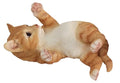 poes liggend 19,7 x 12,2 cm polyresin lichtbruin