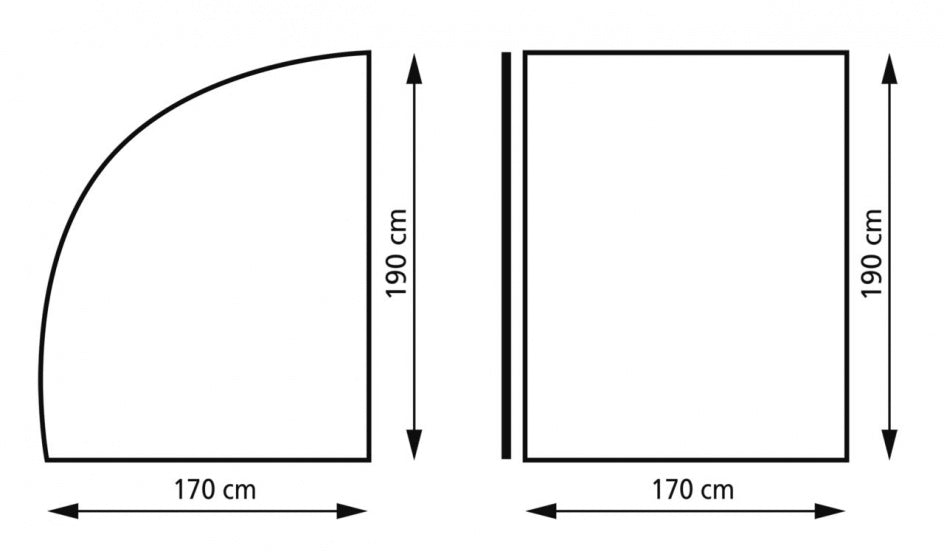 Eurotrail bagage tent xl - caravan - grijs