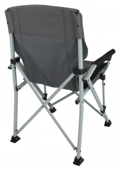 campingstoel Bolzano 89 x 53 cm staal grijs/zwart