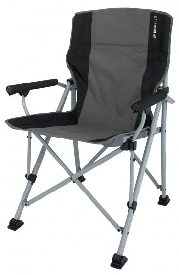 campingstoel Bolzano 89 x 53 cm staal grijs/zwart