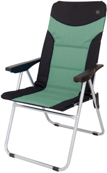 campingstoel Brasil 48 x 103 cm polyester zwart/groen