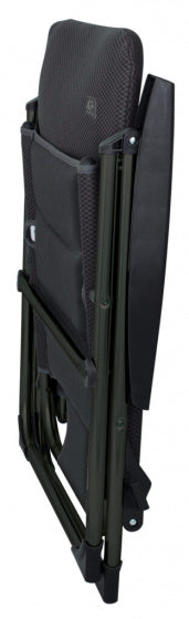 Eurotrail campingstoel canyon 48 x 42 x 103 cm polyester - antraciet