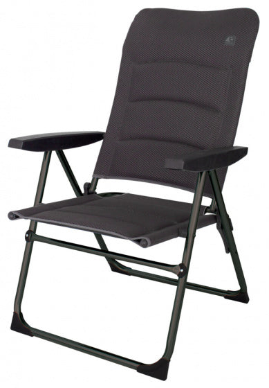 Eurotrail campingstoel canyon 48 x 42 x 103 cm polyester - antraciet