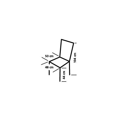 campingstoel Elba 104 cm polyester/staal zwart/grijs