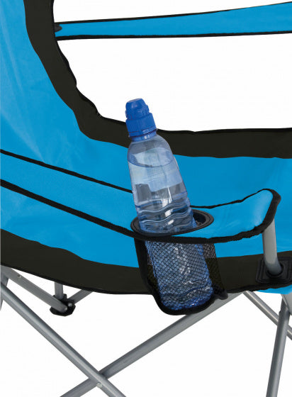 campingstoel Lausanne 80 cm polyester lichtblauw