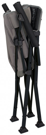 campingstoel Luca 89 x 53 x 53 cm staal grijs/zwart